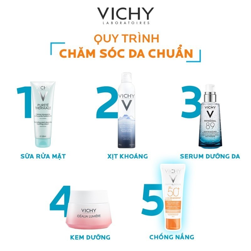 Ảnh Kem chống nắng giảm thâm nám SPF50 Vichy Capital Soleil UVB+UVA Anti DarkSpot 3in1 50ml 2
