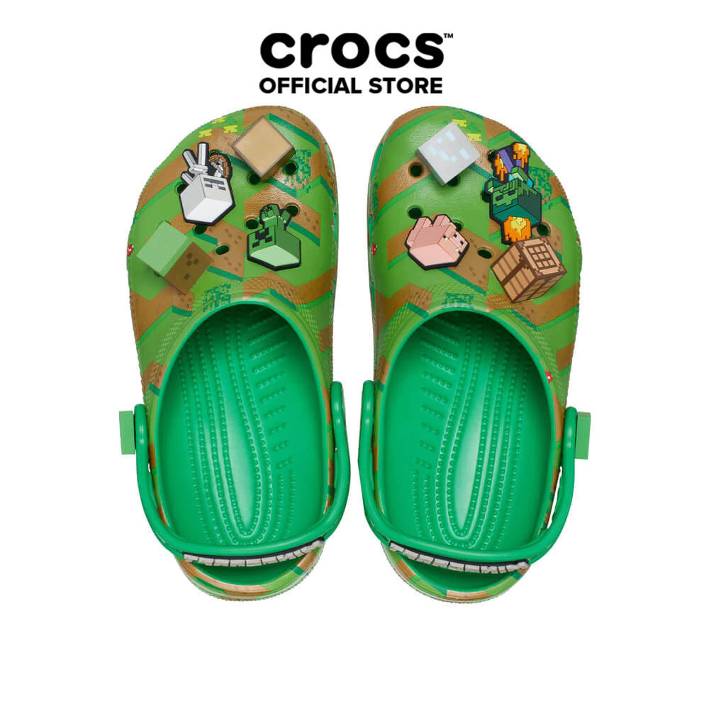 Giày Clog Trẻ Em Crocs Elevated Minecraft Classic - Multi | Shopee Việt Nam