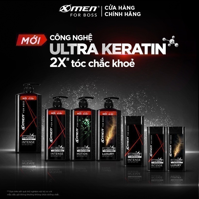 Ảnh Dầu gội nước hoa X-Men For Boss 650g Intense/Luxury/Legend/Motion - Hương nước hoa châu Âu 3
