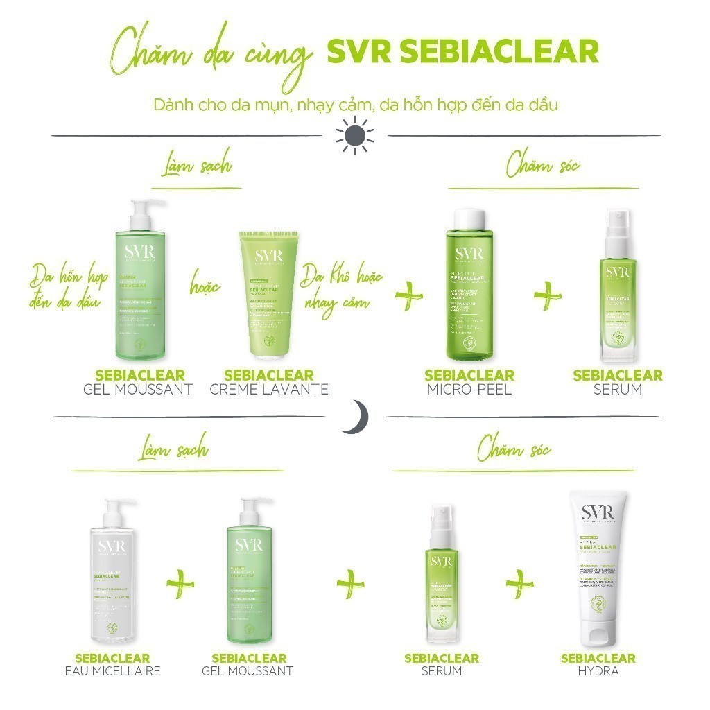 Ảnh HANNAH x SVR Sản phẩm chăm sóc da, hỗ trợ giảm mụn mờ thâm SVR SEBIACLEAR SERUM 30ml 2