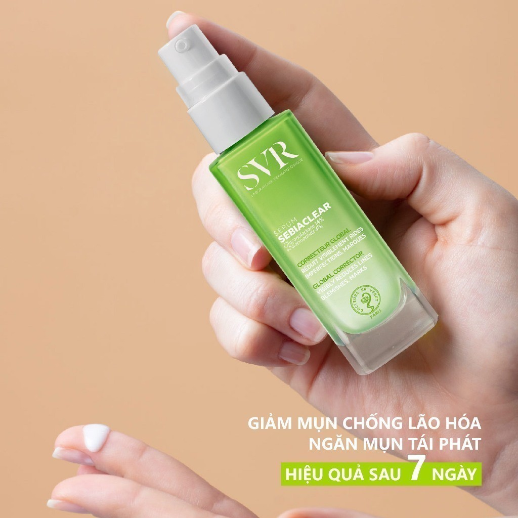 Ảnh HANNAH x SVR Sản phẩm chăm sóc da, hỗ trợ giảm mụn mờ thâm SVR SEBIACLEAR SERUM 30ml 1