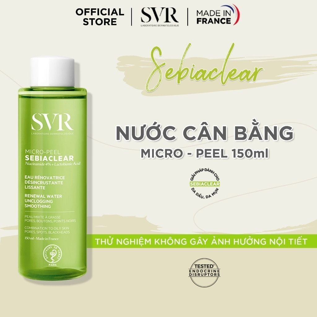 Ảnh Nước cân bằng da dành cho da dầu, mụn SVR SEBIACLEAR MICRO-PEEL 150ml 1