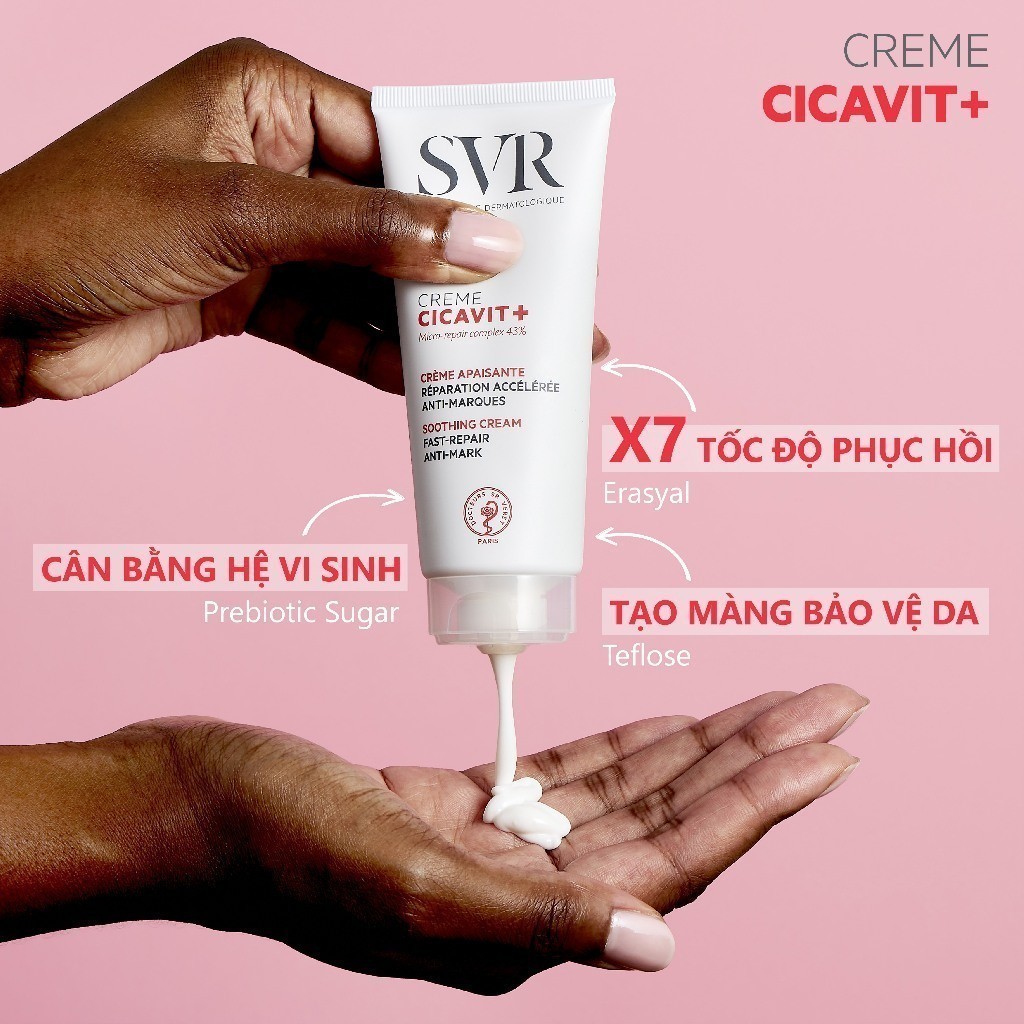 Ảnh Kem dưỡng và làm dịu da dành cho da nứt nẻ, mẫn đỏ SVR CICAVIT+ Crème 40ml 2