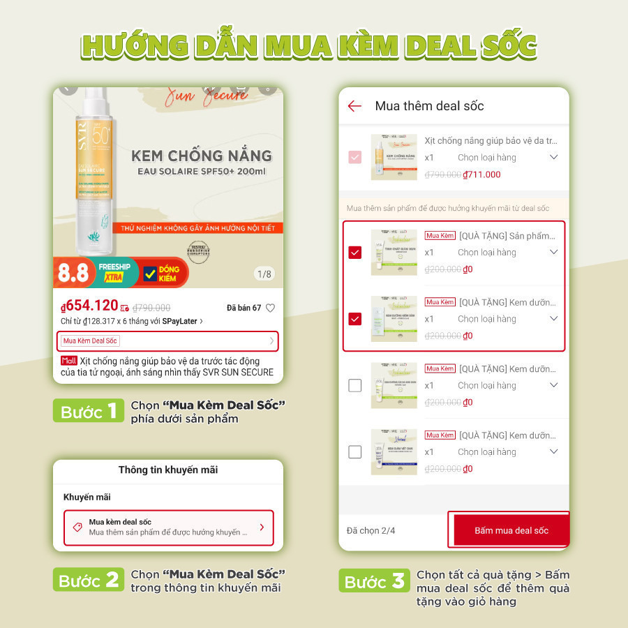 Ảnh Kem chống nắng trong suốt, không nhờn rít SVR SUN SECURE Fluide SPF50+ 50ml 2
