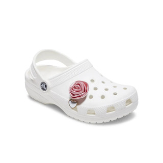 Phụ kiện Jibbitz™ Charm Pink Rose With Pearl Drop