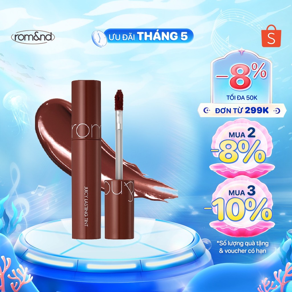 Ảnh [Màu 18-21] Son Tint lì Hàn Quốc Romand Juicy Lasting Tint 5.5g 1