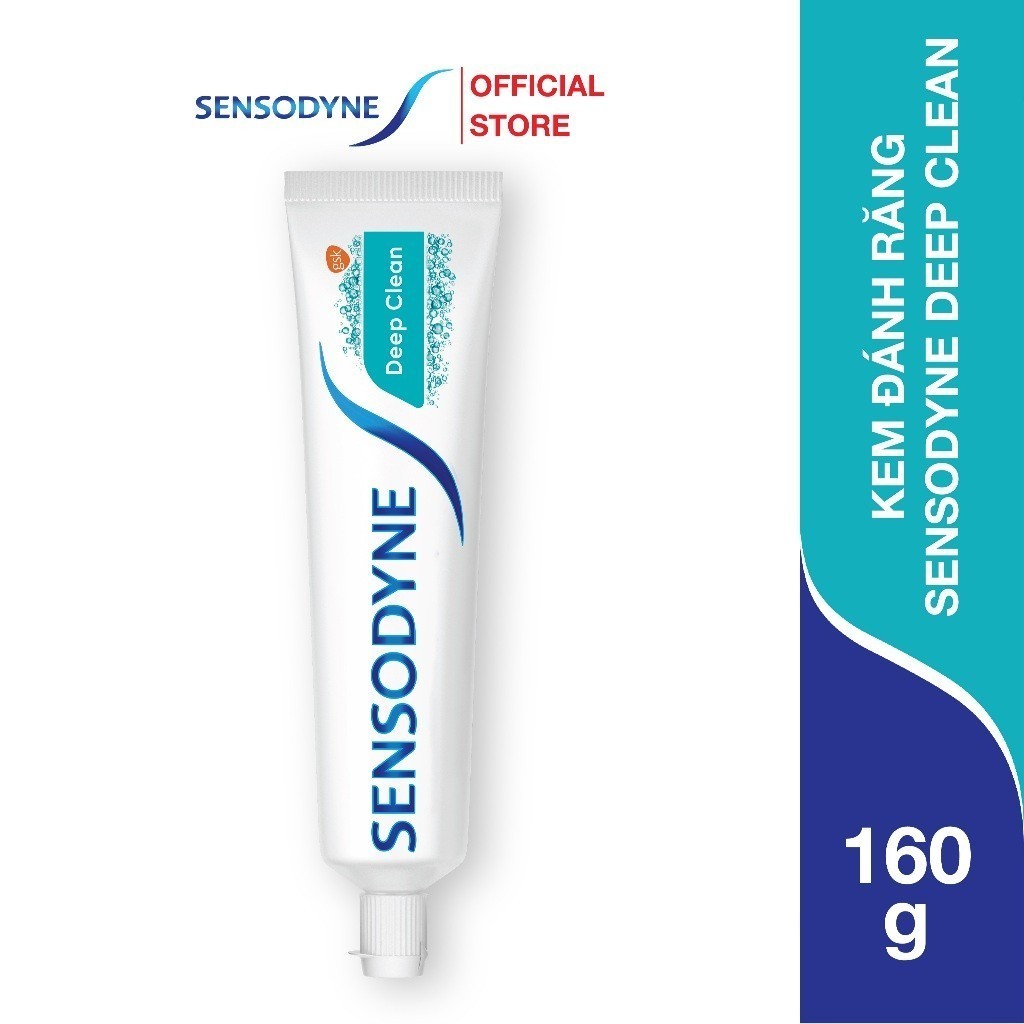 Ảnh Kem đánh răng SENSODYNE Deep Clean 160g giúp giảm ê buốt hiệu quả, sạch sâu cho hơi thở thơm mát 2