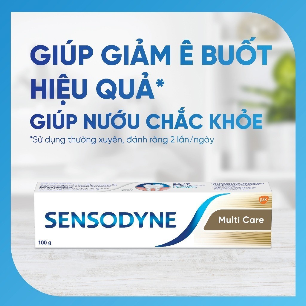 Ảnh Bộ 3 Kem đánh răng SENSODYNE Multi Care 100g giúp giảm ê buốt hiệu quả và giúp nướu chắc khỏe 2