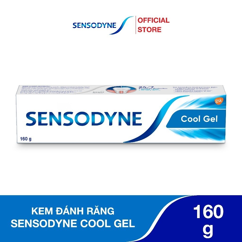 Ảnh Bộ 2 Kem đánh răng SENSODYNE Cool Gel 160g giúp giảm ê buốt hiệu quả với hương bạc hà mát 1