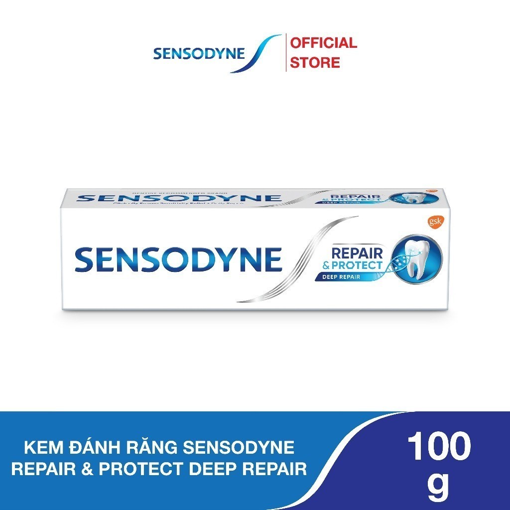 Ảnh Kem đánh răng SENSODYNE Repair & Protect Deep Repair 100g giúp phục hồi sâu và bảo vệ răng ê buốt 1