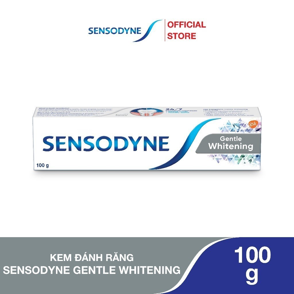 Ảnh Kem đánh răng SENSODYNE Gentle Whitening 100g giúp giảm ê buốt hiệu quả và làm trắng răng tự nhiên 1
