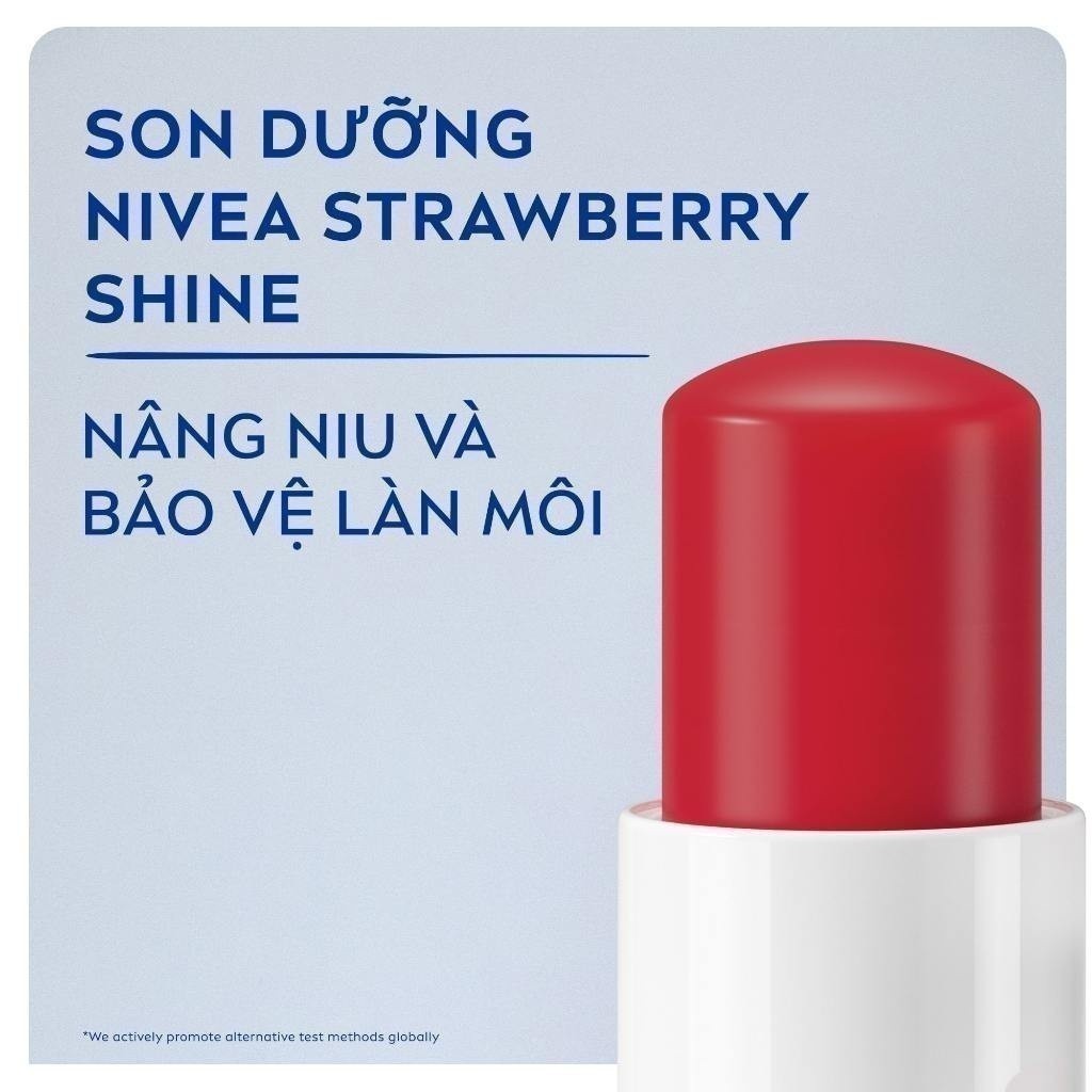Ảnh Son Dưỡng NIVEA Strawberry Shine Sắc Đỏ Dâu Tây (4.8 g) - 85083 2