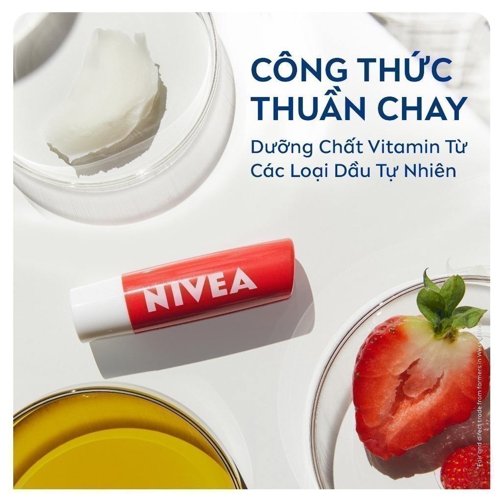 Ảnh Son Dưỡng NIVEA Strawberry Shine Sắc Đỏ Dâu Tây (4.8 g) - 85083 3