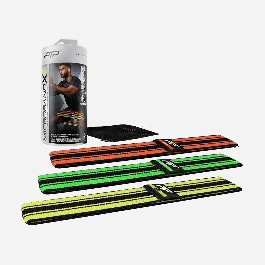 Ảnh Bộ Băng Tập Đàn Hồi Ptp Multicolor Microband X Stripe Resistance Band (3 Chiếc) - Nhiều Màu  - CMB 6 V2 2
