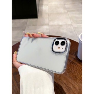 Ốp lưng iphone trong dày 1.5mm viền cam kim loại 7plus/8plus/xr/xsmax/11/12/13/14/15/16/pro/plus/promax RABBI