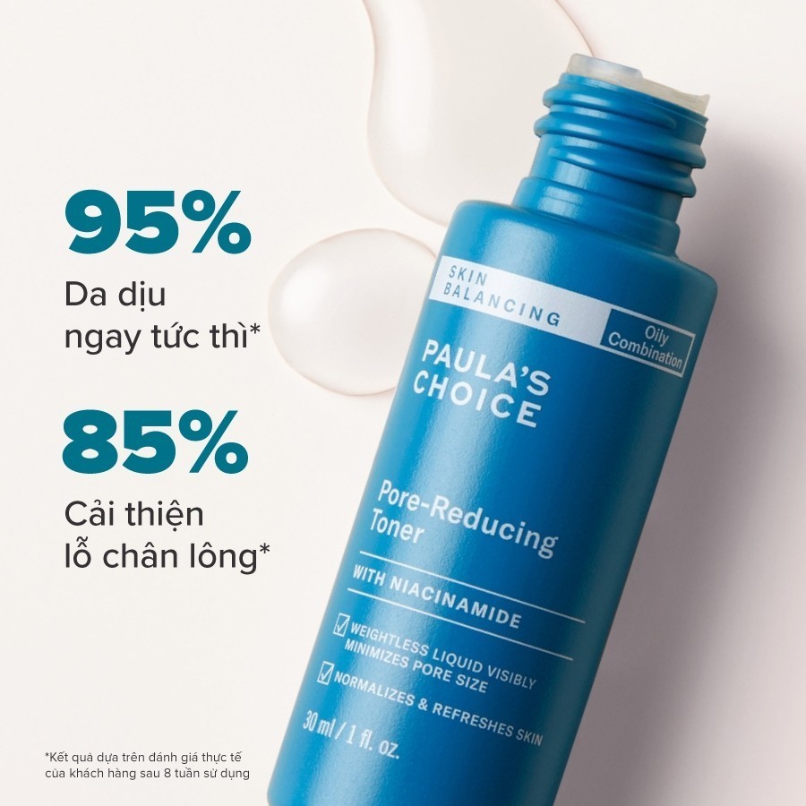 Ảnh Toner cấp ẩm, se khít lỗ chân lông Paula’s Choice Skin Balancing Pore Reducing Toner 30ml 1357 3