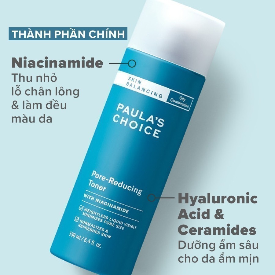 Ảnh Bộ đôi Toner chứa Niacinamide thu nhỏ lỗ chân lông và Kem dưỡng ẩm dạng Gel Paula's Choice kiềm dầu 1350-3400 3