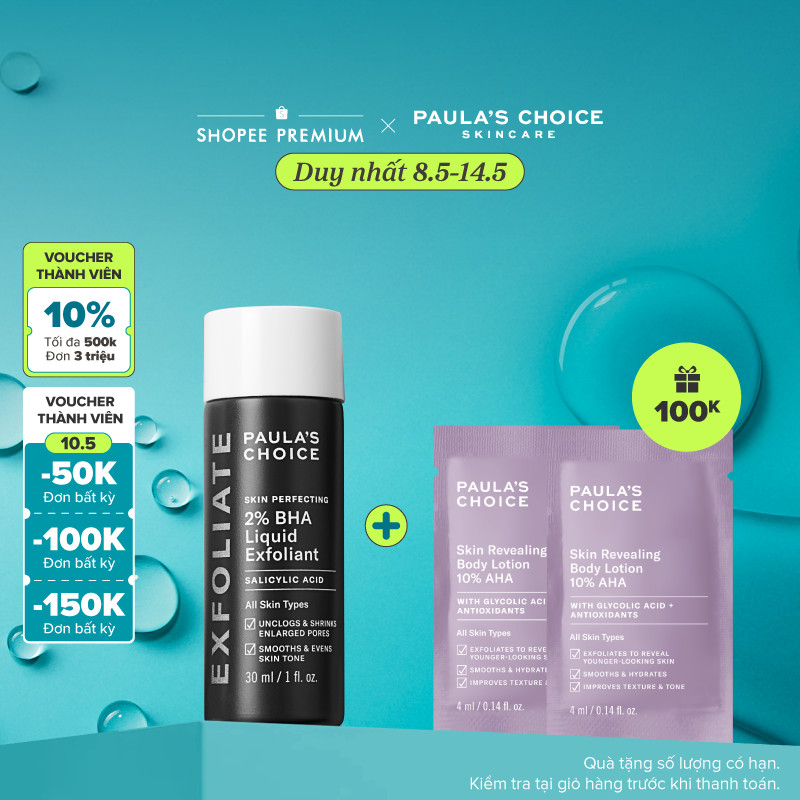 Ảnh Dung dịch loại bỏ tế bào chết Paula's Choice Skin Perfecting 2% BHA Liquid Exfoliant 30ml - 2016 1
