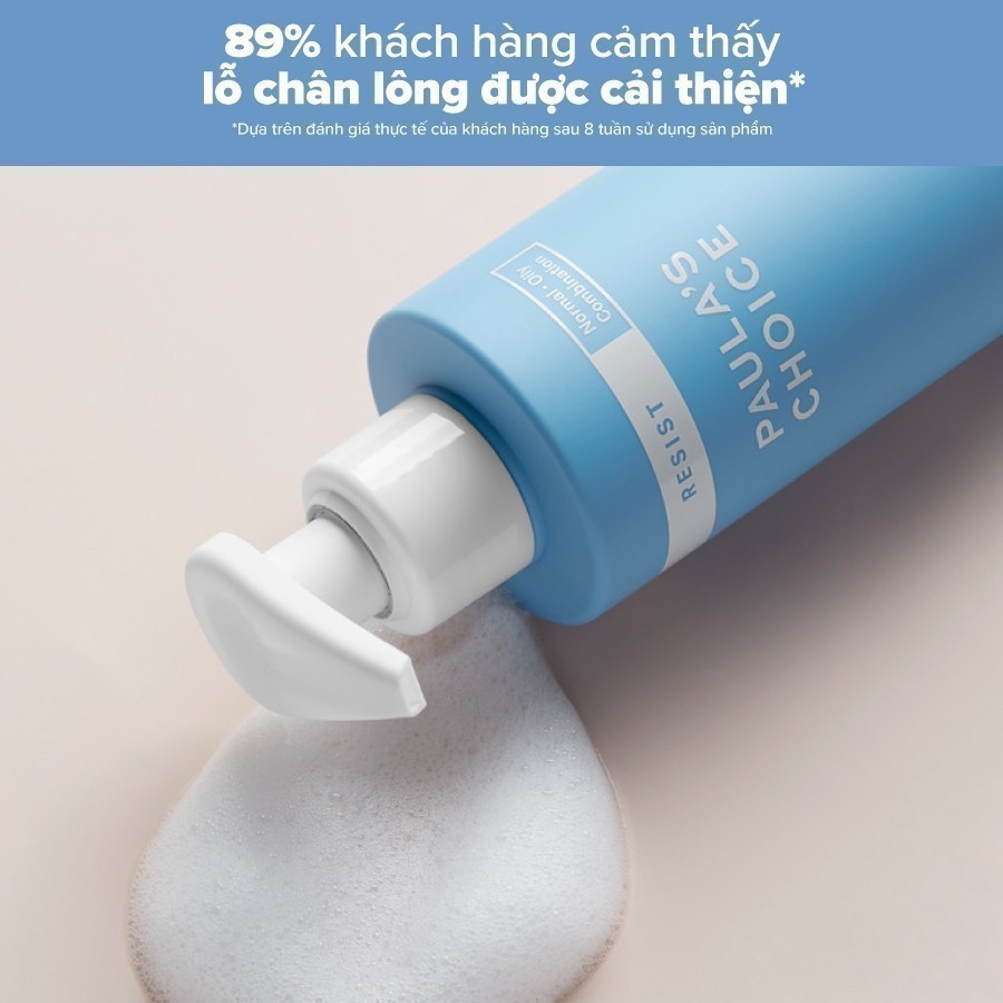 Ảnh Sữa rửa mặt cân bằng da hoàn hảo Paula's Choice Resist Perfectly Balanced Foaming Cleanser 190ml mã: 7830 3