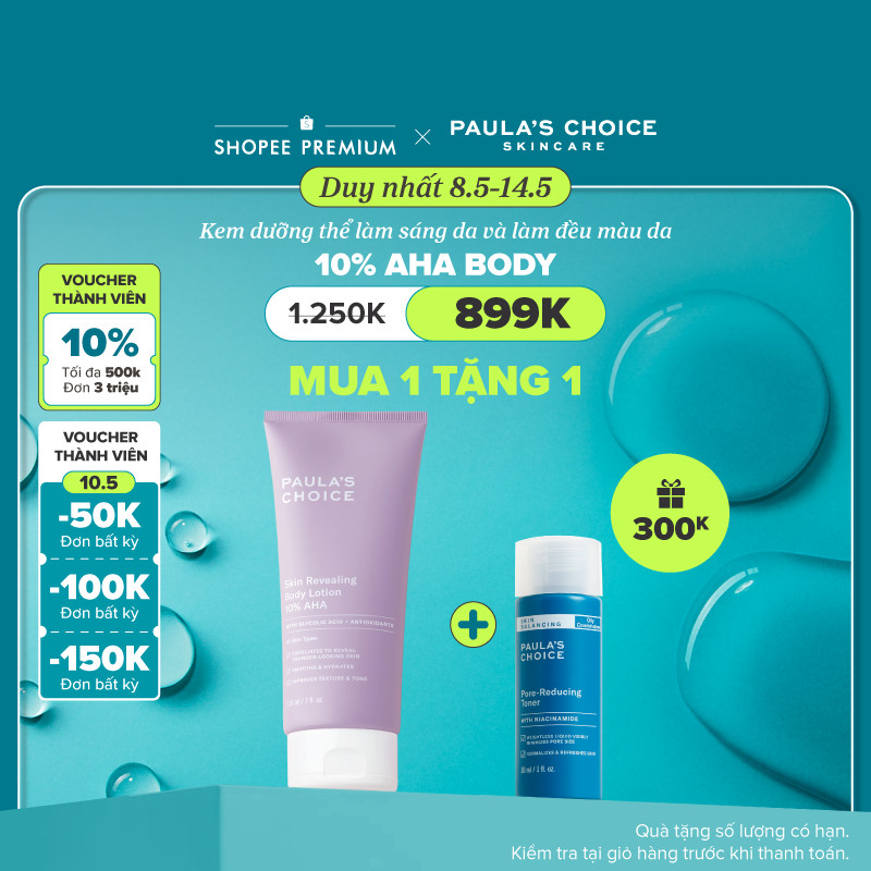 Ảnh Kem dưỡng thể làm sáng da chứa AHA 10% Paula's Choice Skin Revealing Body Lotion 10% AHA 210ml - 5900 1