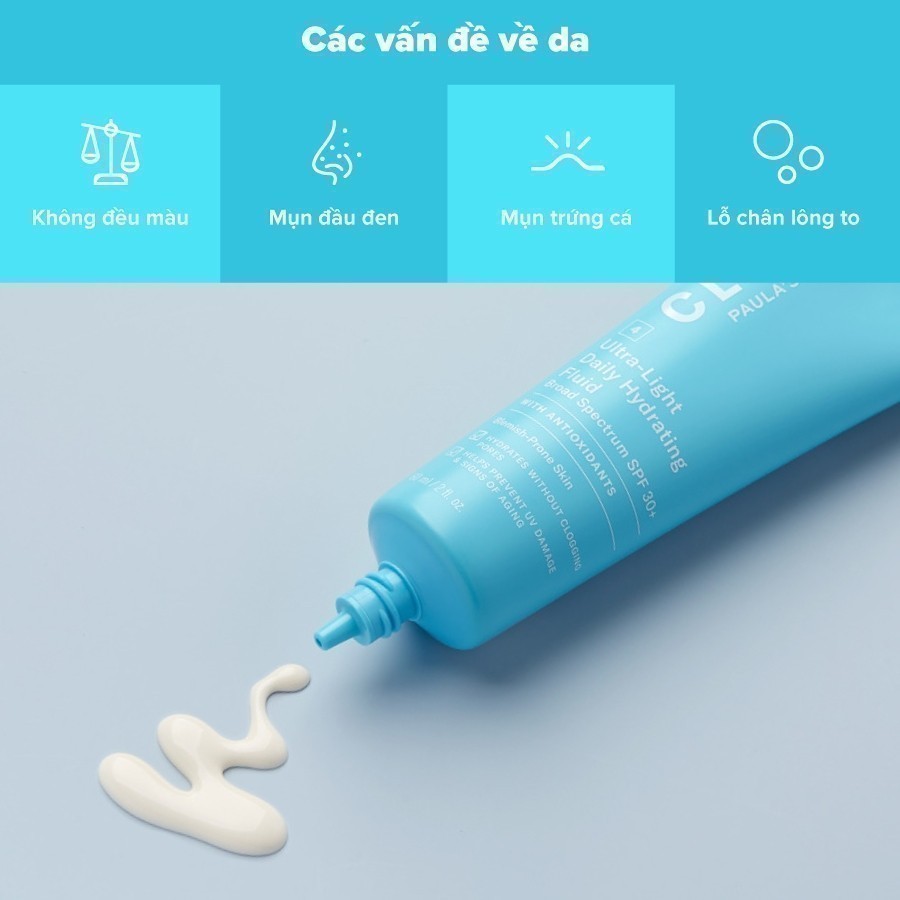 Ảnh Kem chống nắng dành cho da mụn Paula’s Choice Clear Ultra-Light Daily Fluid SPF 30 - 60 ml 6130 2