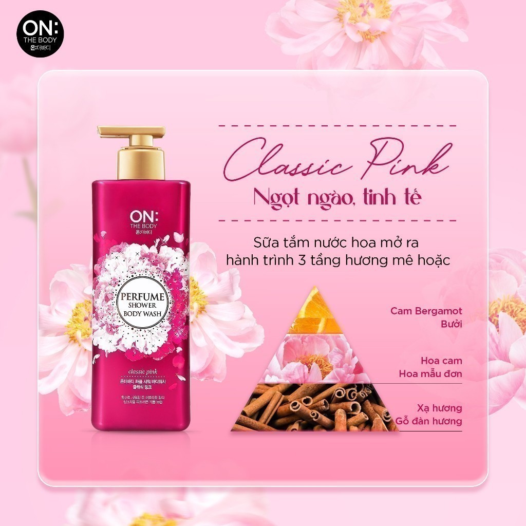 Ảnh Sữa tắm dưỡng ẩm hương nước hoa On: The Body Perfume 500g 2