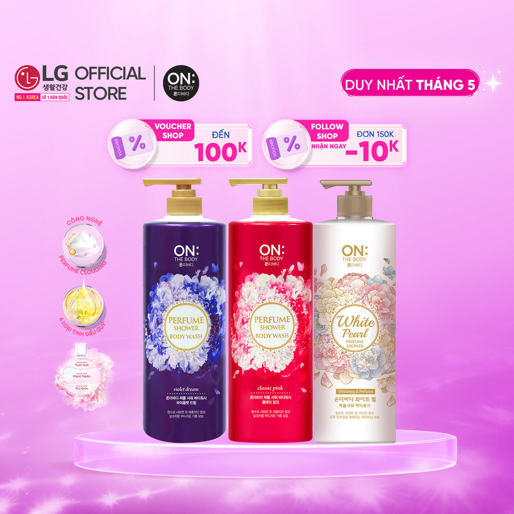 Ảnh Sữa tắm dưỡng ẩm hương nước hoa On: The Body Perfume 1kg 1