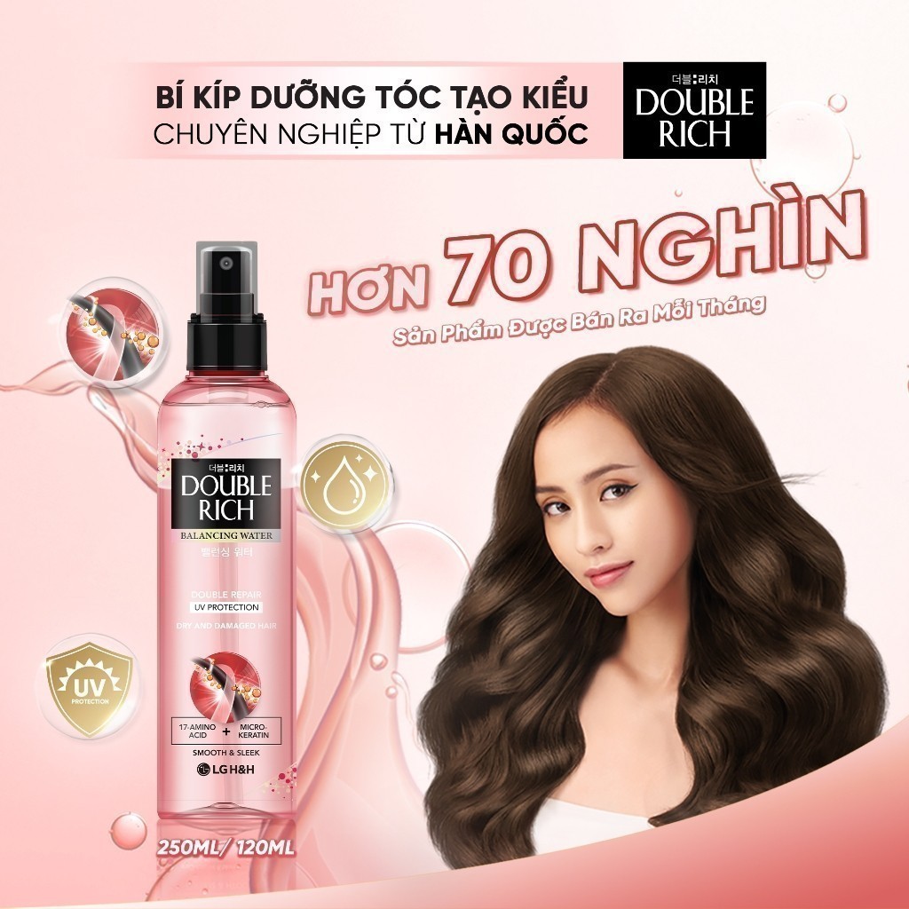 Ảnh Combo 3 Nước dưỡng tóc chăm sóc hư tổn Double Rich BW Double Repair 1