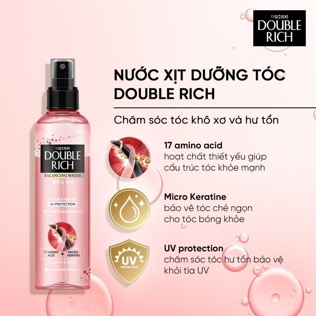 Ảnh Combo 3 Nước dưỡng tóc chăm sóc hư tổn Double Rich BW Double Repair 2