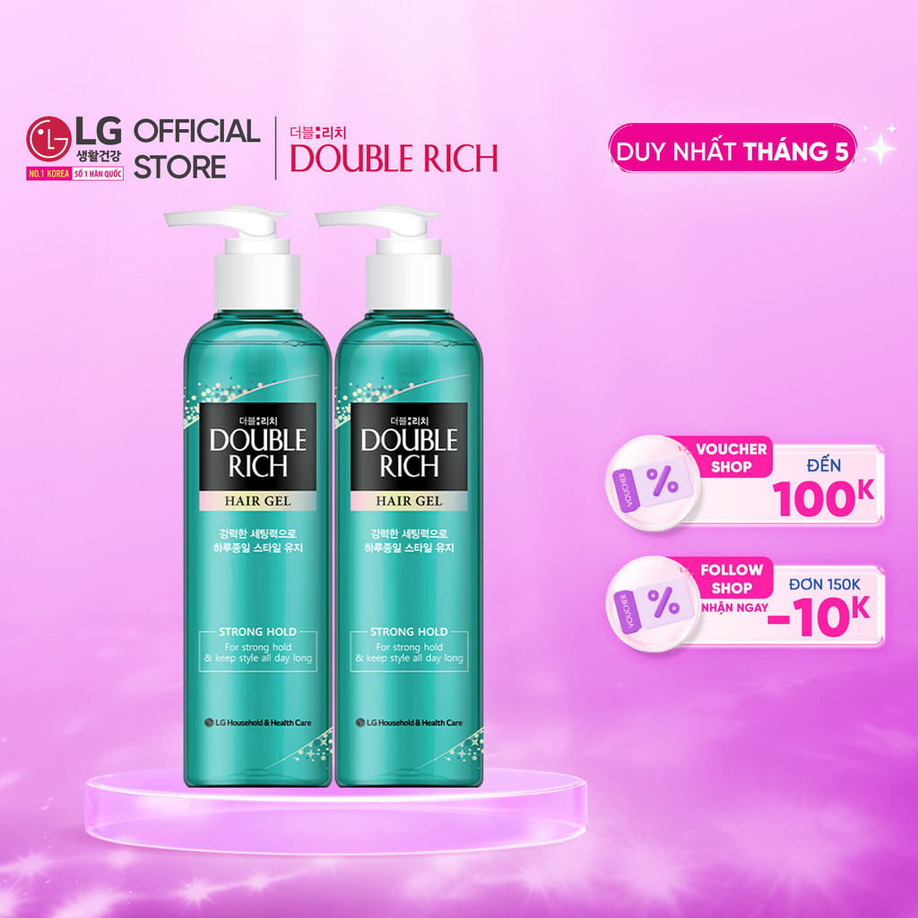 Ảnh Combo 2 Gel tạo kiểu tóc Double Rich Giữ nếp uốn tóc 1