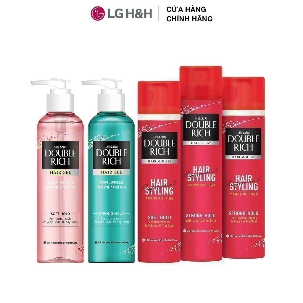 Ảnh Combo 2 Gel tạo kiểu tóc Double Rich Giữ nếp uốn tóc 4