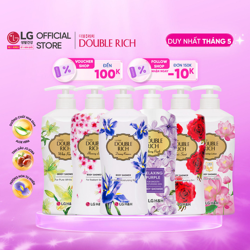 Ảnh Sữa tắm Double Rich hương hoa chiết xuất từ thiên nhiên 550ml 1