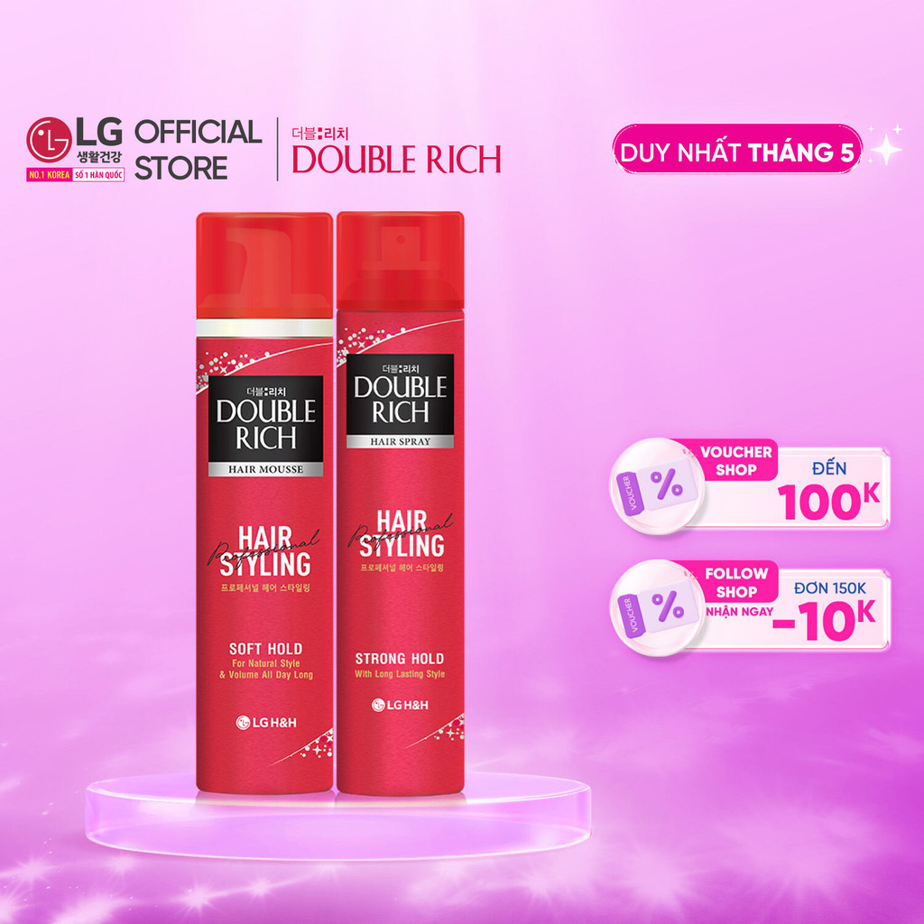 Ảnh Mousse tạo kiểu tóc Double Rich HAIR MOUSSE 150ml 1