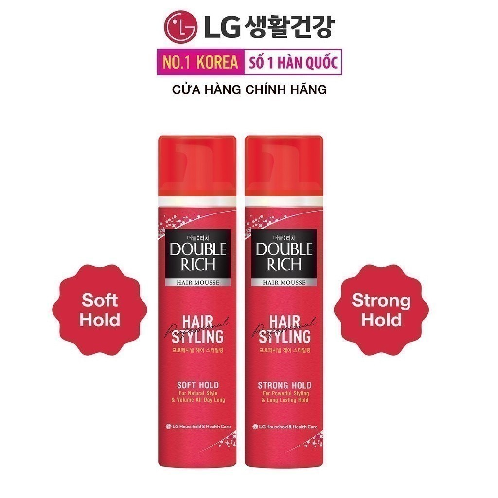 Ảnh Mousse tạo kiểu tóc Double Rich HAIR MOUSSE 150ml 2