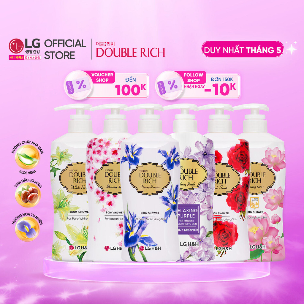 Ảnh Sữa tắm Double Rich Hương hoa chiết xuất từ thiên nhiên 800ml 1