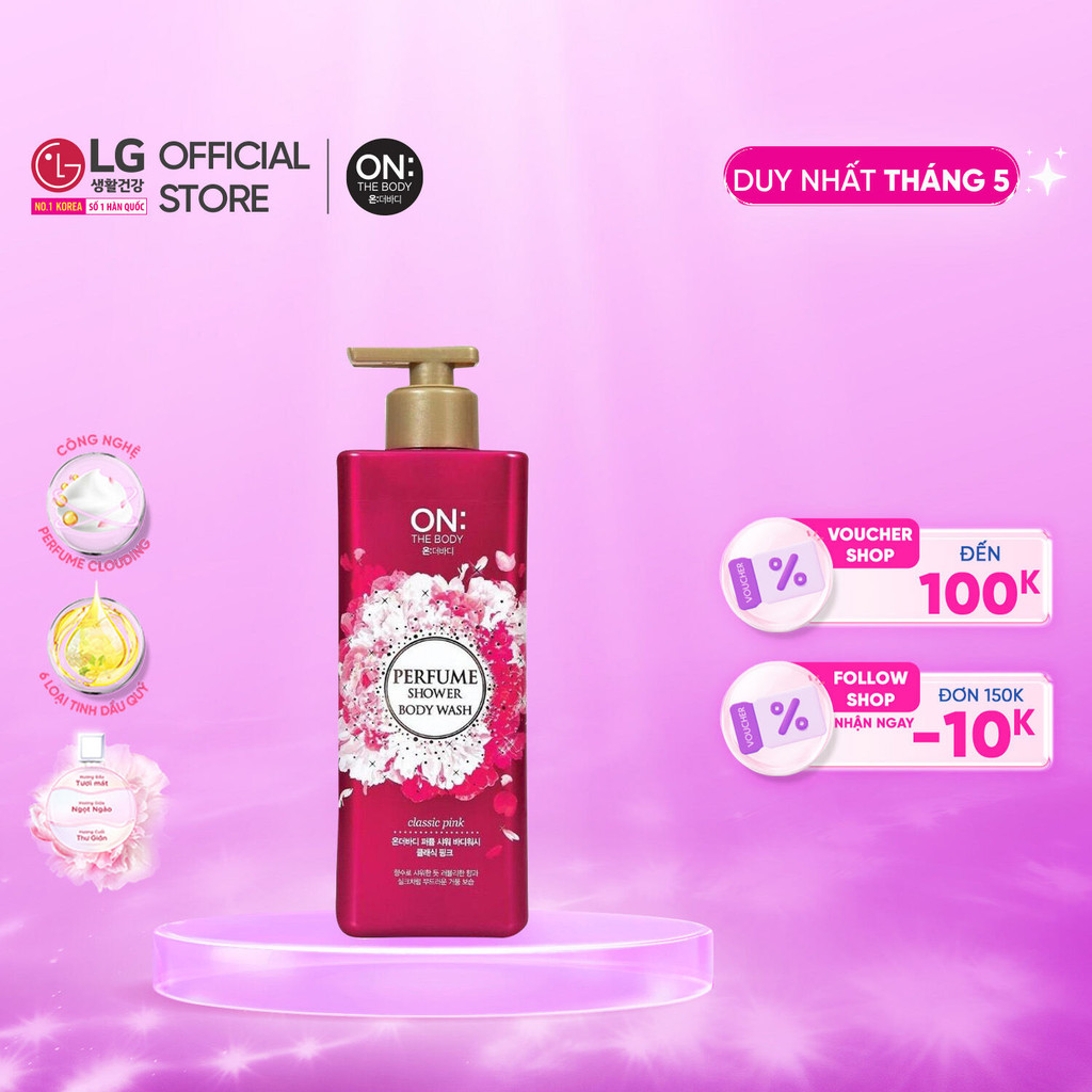 Ảnh Sữa tắm dưỡng ẩm hương nước hoa On: The Body Perfume Classic Pink 500g 1