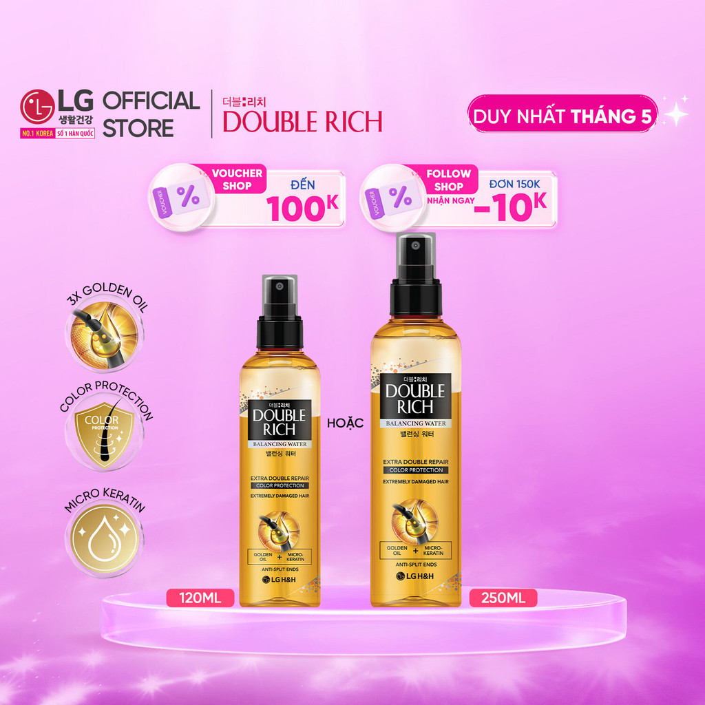 Ảnh Nước dưỡng tóc óng mượt dành cho tóc nhuộm Double Rich Extra Double Repair 120ml/250ml 1