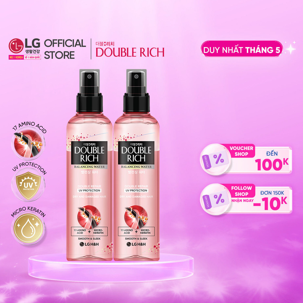 Ảnh Combo 2 Nước dưỡng tóc Double Rich nuôi dưỡng tóc chăm sóc hư tổn 250mlx2 1