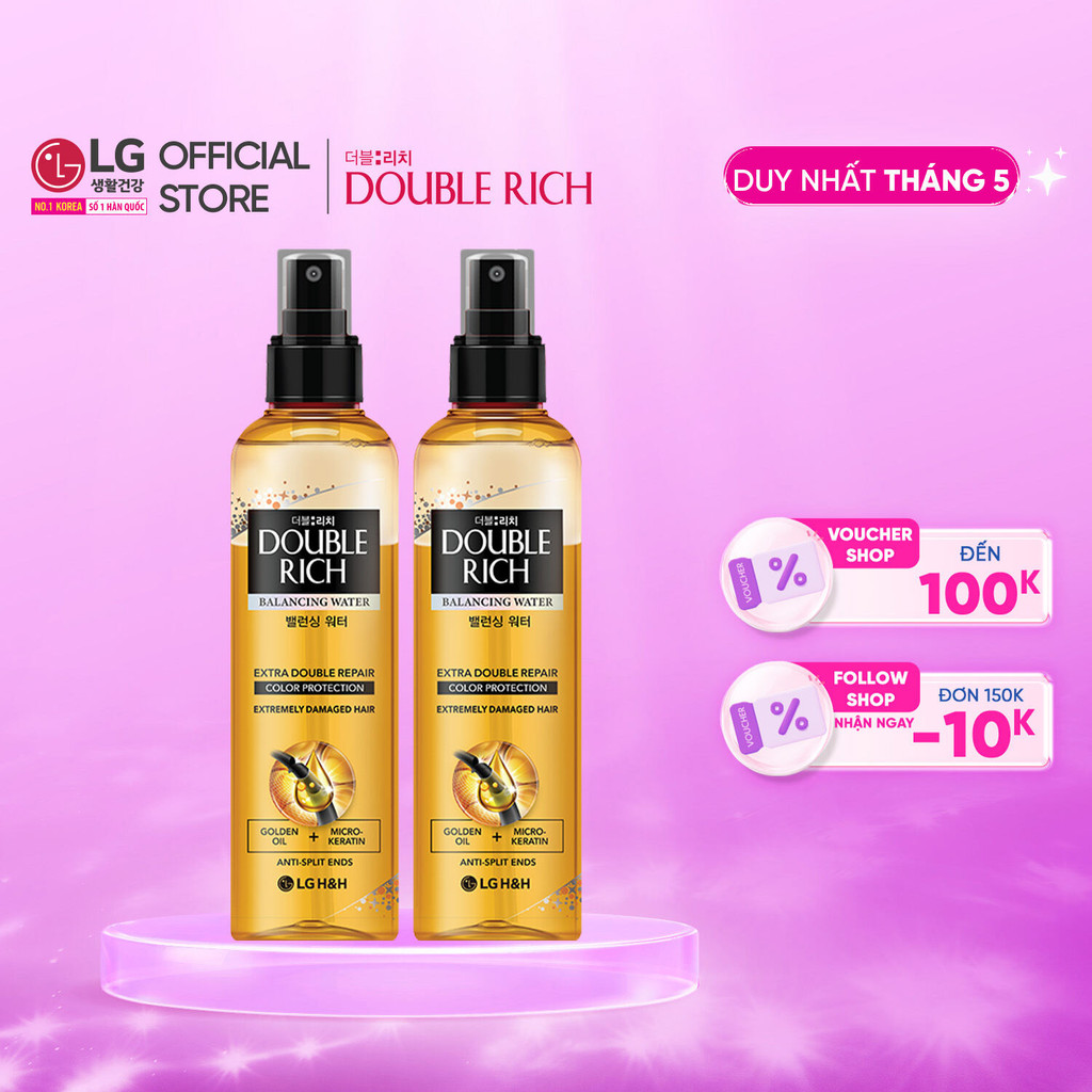 Ảnh Combo 2 Nước dưỡng tóc Double Rich nuôi dưỡng tóc óng mượt 250ml/chai 1