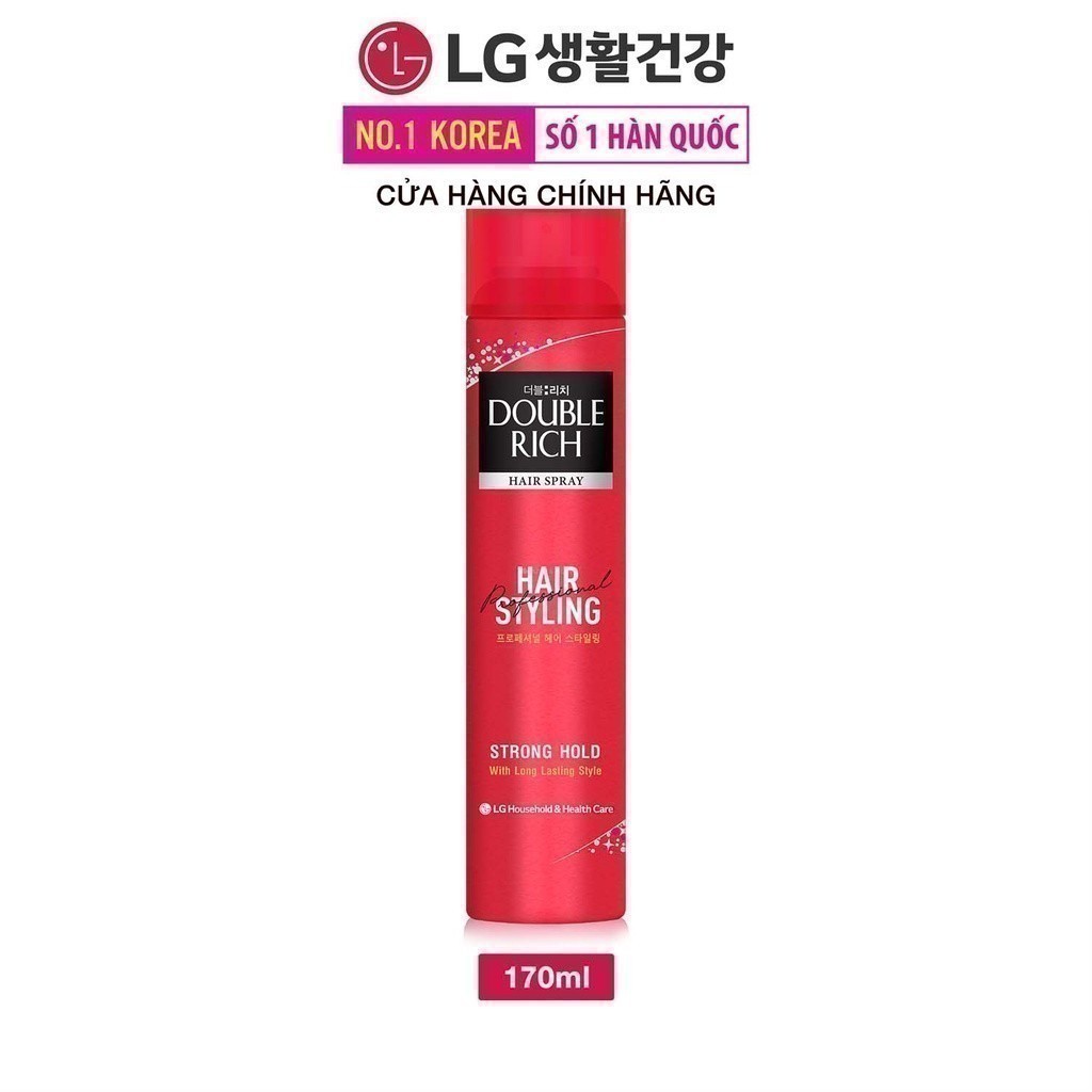 Ảnh Keo dạng xịt tạo kiểu và giữ nếp tóc Double Rich HAIR SRAY STRONG HOLD 170ml 2