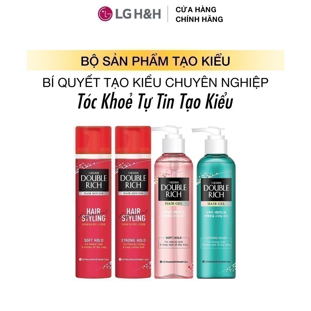 Ảnh Keo dạng xịt tạo kiểu và giữ nếp tóc Double Rich HAIR SRAY STRONG HOLD 170ml 4