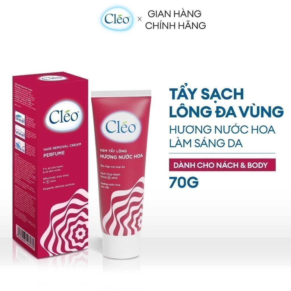 Ảnh [LIVESTREAM] Kem Tẩy Lông đa vùng Hương Nước Hoa Cléo Avocado Hair Removal For All Skin Type 70G 1