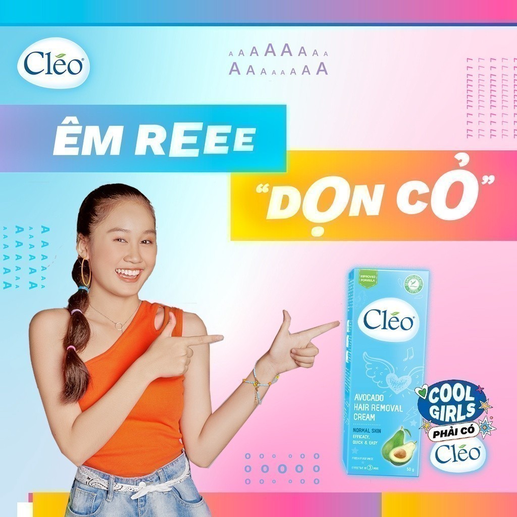 Ảnh Combo Kem Tẩy Lông Cho Da Thường Cléo Avocado Hair Removal Cream Normal Skin 50g và Gel Dưỡng Dịu Da Sau Tẩy Lông 50g 4