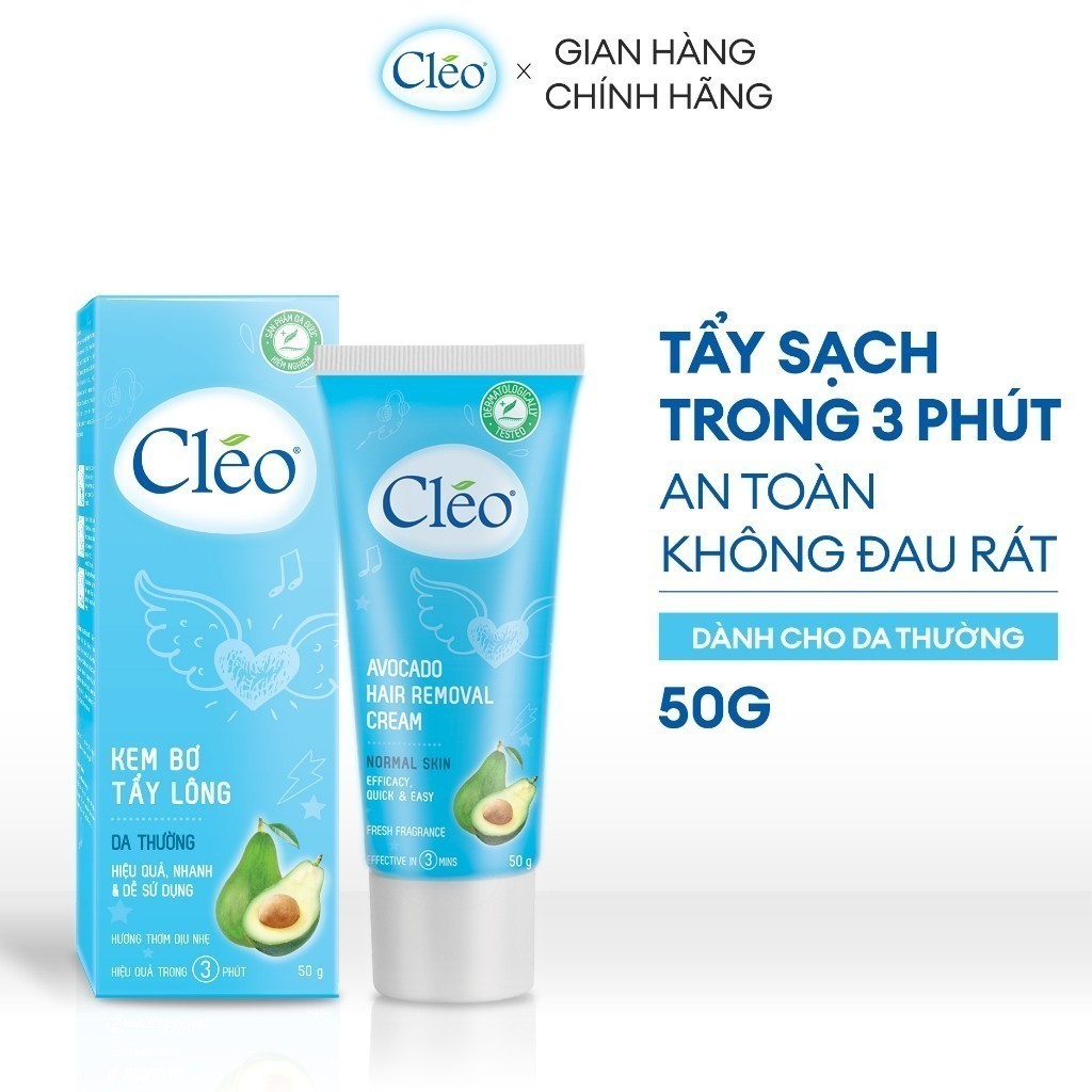Ảnh Kem Tẩy Lông Cho Da Thường Cléo Avocado Hair Removal  Normal Skin 25G/50G 2