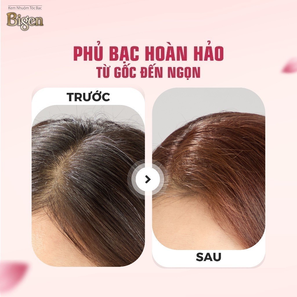 Ảnh Thuốc Nhuộm Tóc Phủ Bạc Dạng Kem Bigen Speedy Conditioning Color-Bigen Số Phủ Bạc Thảo Dược Thời Trang 80ml 1