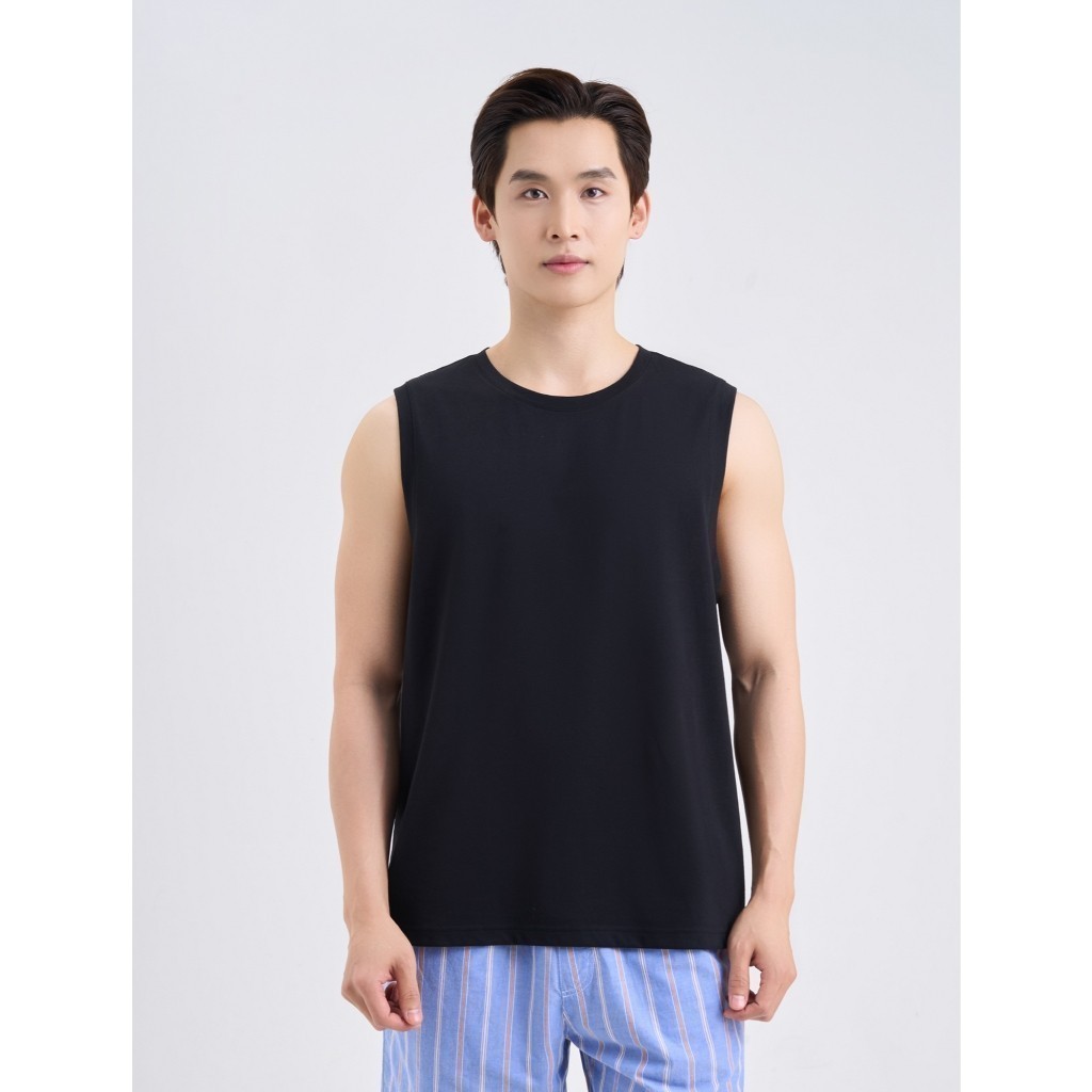 Ảnh Combo 2 áo mặc nhà nam CANIFA cổ tròn sát nách 8LA25A004 1