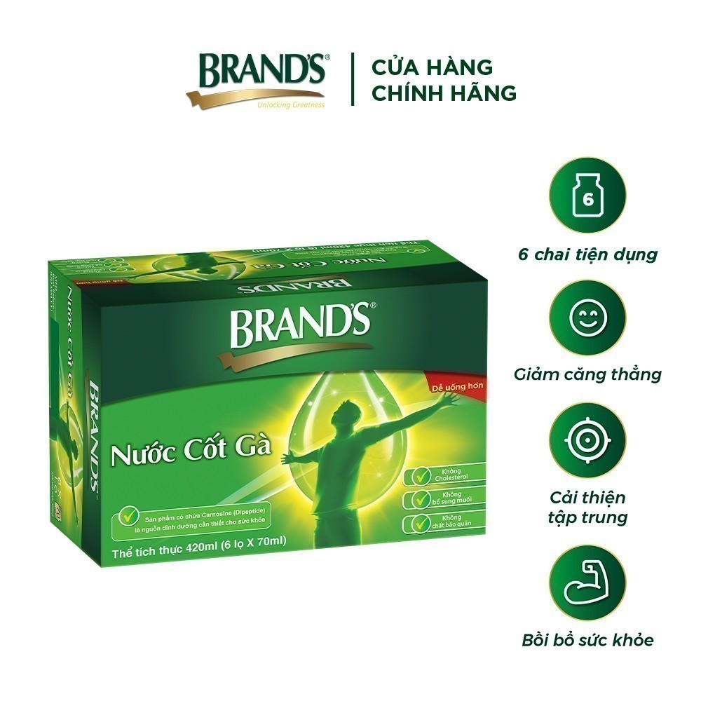 Ảnh Nước cốt gà BRAND'S Vị Truyền Thống (70 ml x 6 lọ) 1