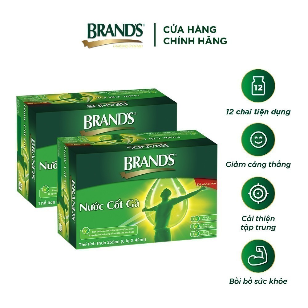Ảnh Combo 2 Nước cốt gà BRAND'S Vị Truyền Thống (42 ml x 6 lọ) 1