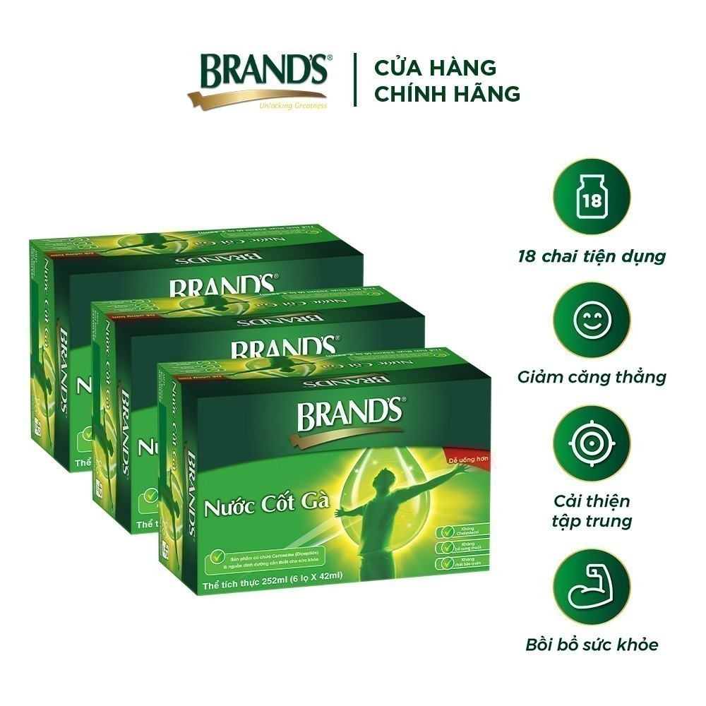 Ảnh Combo 3 Nước cốt gà BRAND'S Vị Truyền Thống (42 ml x 6 lọ) 1