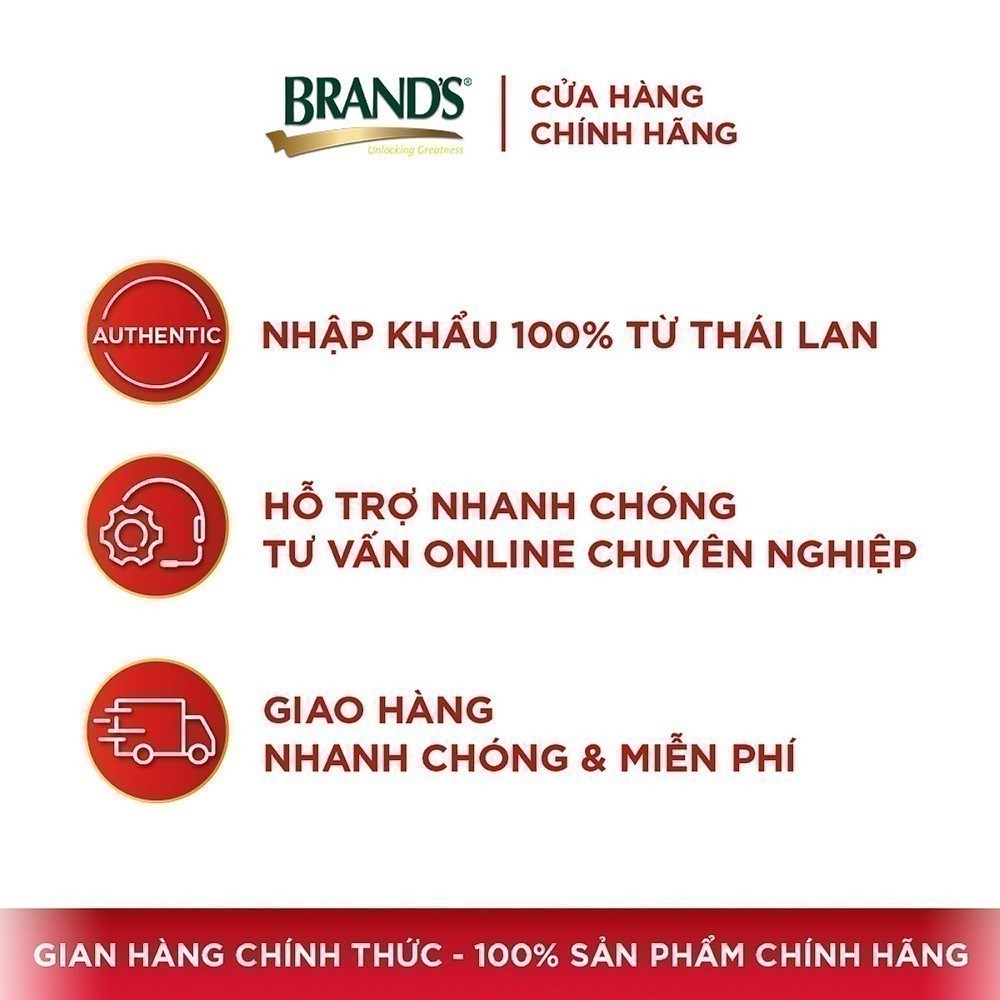 Ảnh Combo 2 Nước yến thật BRAND'S Đường Phèn (42 ml x 12 lọ) 3